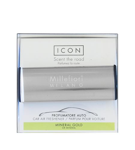 Millefiori Icon Metallo Mineral Gold vůně do auta     antracit lesk
