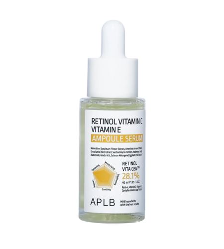 APLB Retinol Vitamin C Vitamin E Ampoule Serum anti-age ampulové sérum 40 ml