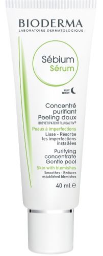 Bioderma Sébium noční čistící sérum s peelingovým efektem 40 ml