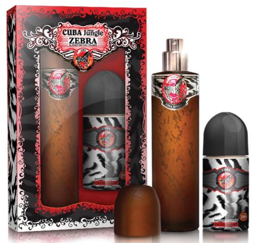 Cuba Jungle Zebra eau de parfum for women 100 ml gift set