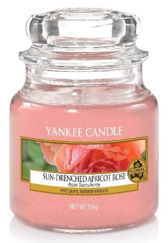 Yankee Candle Sun-Drenched Apricot Rose vonná svíčka 104 g