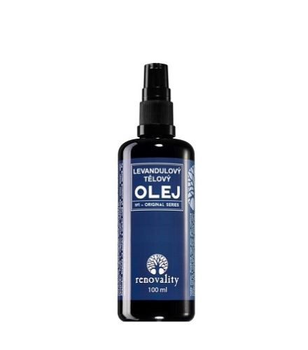 Renovality Original Series levandulový tělový olej s pumpičkou 100 ml