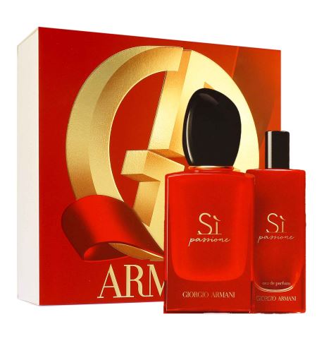 Giorgio Armani Sì Passione dárková sada pro ženy parfémovaná voda 50 ml + parfémovaná voda 15 ml