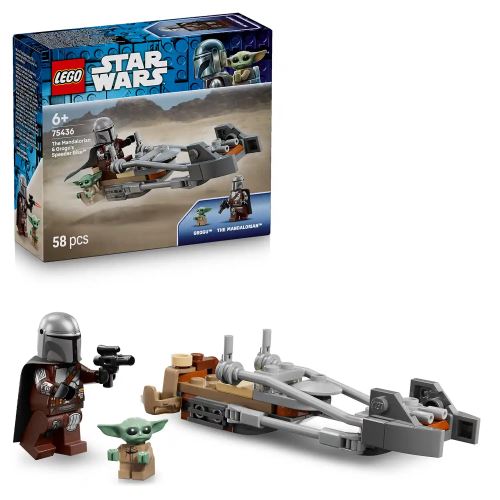 LEGO® Star Wars™ 75436 Mandalorian a Grogu a spídrová motorka