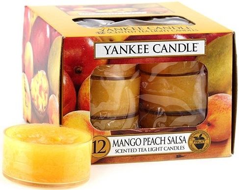 Yankee Candle Mango Peach Salsa čajová svíčka 12 x 9,8 g