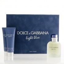 Dolce & Gabbana Light Blue Pour Homme dárková sada pro muže toaletní voda 125 ml + balzám po holení 75 ml + sprchový gel 50 ml