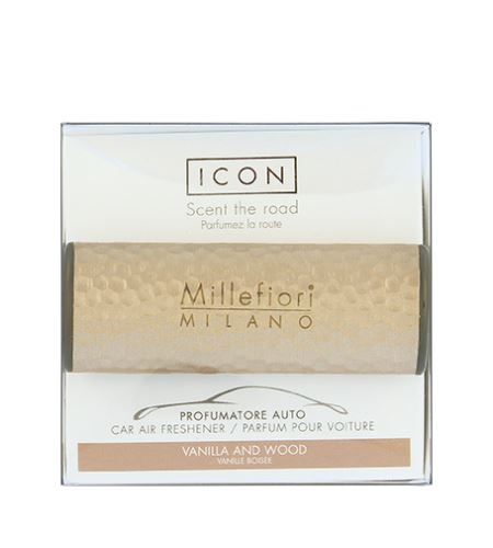 Millefiori Icon Metal Vanilla & Wood vůně do auta