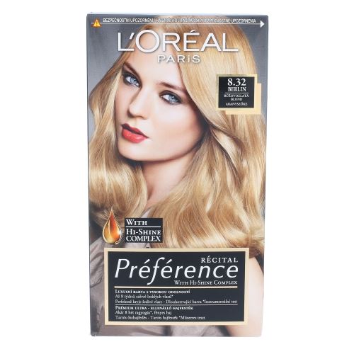 L'Oréal Paris Préférence Récital Hair Colour 1ks W 8.32 Berlin