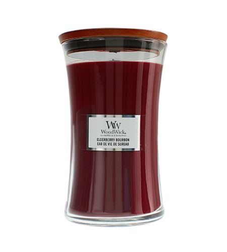 WoodWick Elderberry Bourbon vonná svíčka s dřevěným knotem 609,5 g