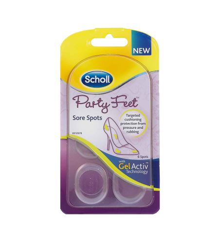 Scholl Party Feet Sore Spots gelové polštářky na citlivá místa 1 pár