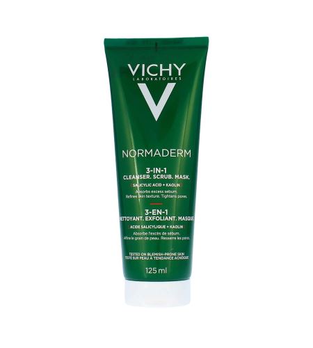 Vichy Normaderm 3in1 Scrub + Cleanser + Mask 125ml