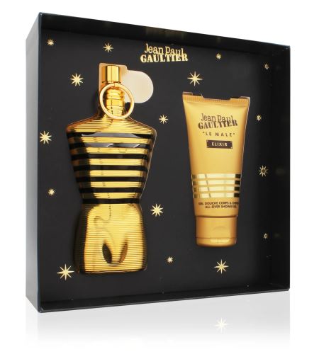 Jean Paul Gaultier Le Male Elixir dárková sada pro muže parfém 125 ml + sprchový gel 75 ml