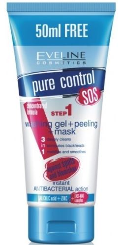 Eveline Cosmetics Pure Control antibakteriální gel 3v1 200 ml