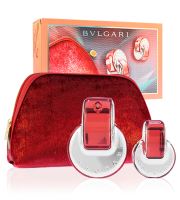 Bvlgari Omnia Coral dárková sada pro ženy toaletní voda 65 ml + toaletní voda 15 ml + kosmetická taška