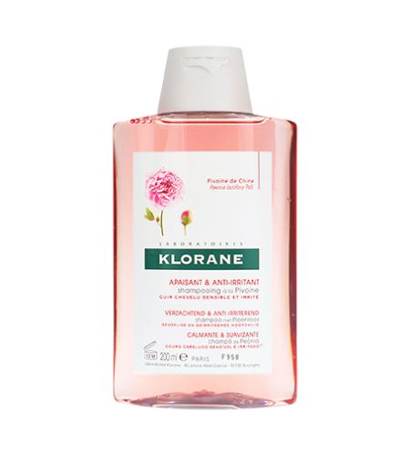 Klorane Peony šampon s pivoňkou pro citlivou a podrážděnou vlasovou pokožku 200 ml