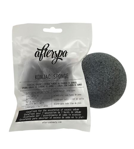 AfterSpa Charcoal Konjac Sponge čistící houbička na obličej