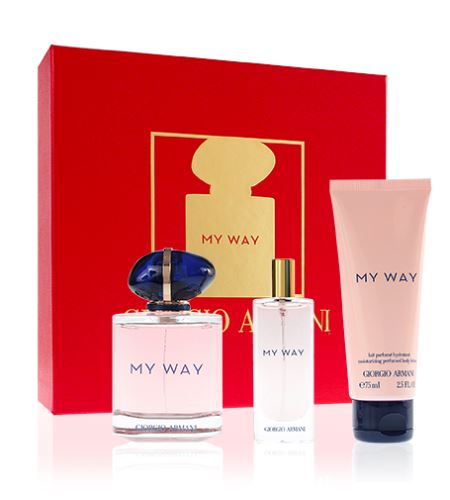 Giorgio Armani My Way dárková sada pro ženy parfémovaná voda 90 ml + tělové mléko 75 ml + parfémovaná voda 15 ml