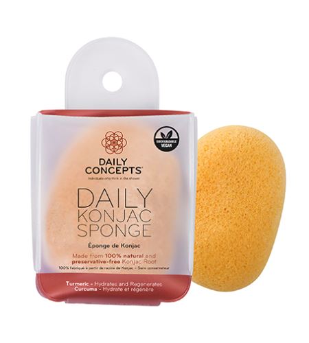 Daily Concepts Tumeric Daily Konjac Sponge čistící houbička na obličej