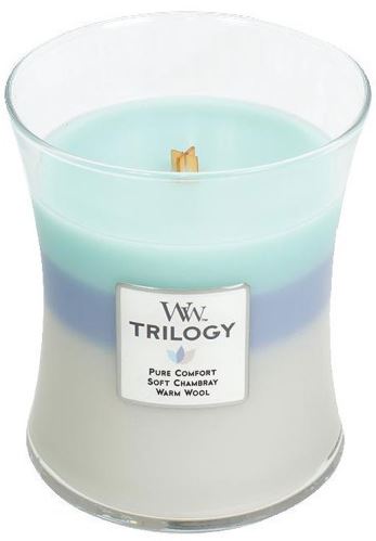 WoodWick Woven Comforts vonná svíčka s dřevěným knotem 275 g