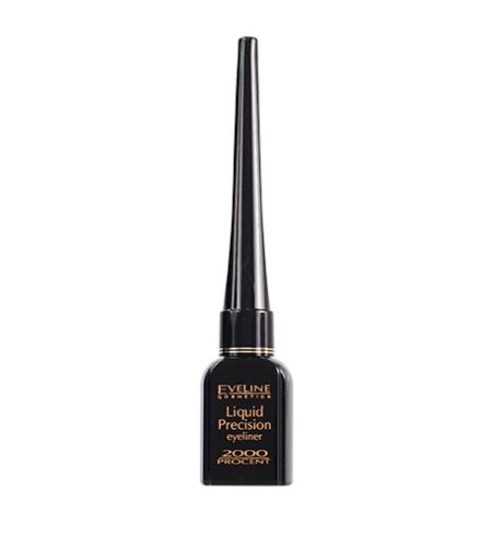 Eveline Cosmetics Liquid Precision 2000 Procent tekuté oční linky voděodolné Black Matt 4 ml