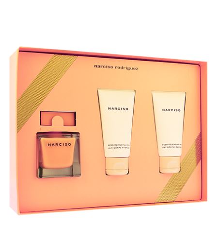 Narciso Rodriguez Narciso Ambrée dárková sada pro ženy parfémovaná voda 50 ml + tělové mléko 50 ml + sprchový gel 50 ml