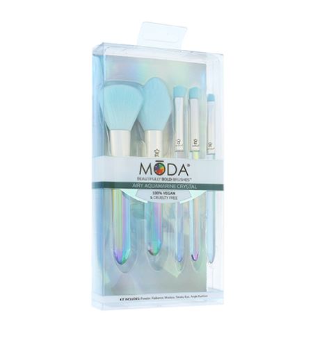 MODA Mythical Crystal sada štětců Airy Aquamarine