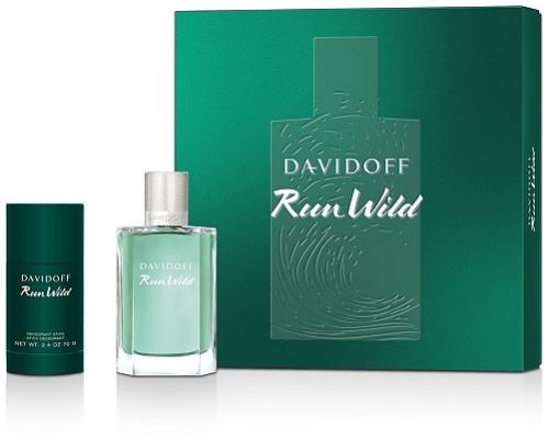 Davidoff Run Wild dárková sada pro muže toaletní voda 100 ml + deostick 75 ml