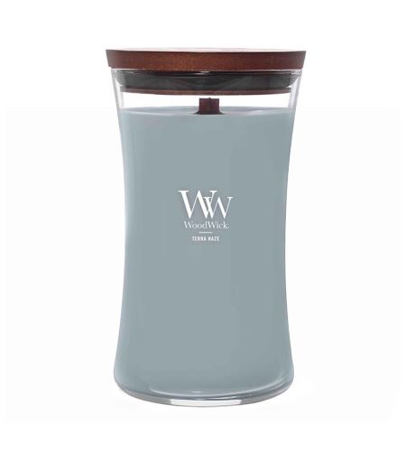 WoodWick Terra Haze vonná svíčka s dřevěným knotem 609,5 g