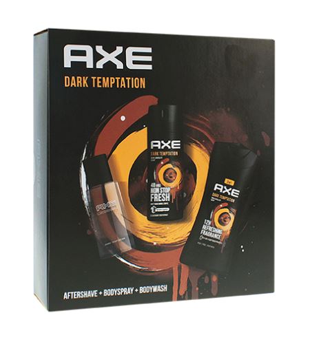 Axe Dark Temptation dárková sada deodorant sprej 150 ml + sprchový gel 250 ml + voda po holení 100 ml