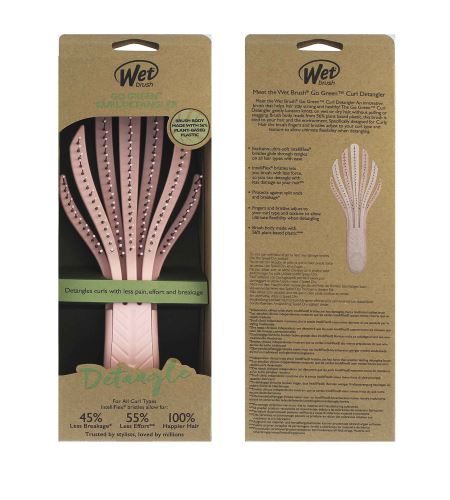 Wet Brush Go Green Curl Detangler kartáč na vlasy Pink