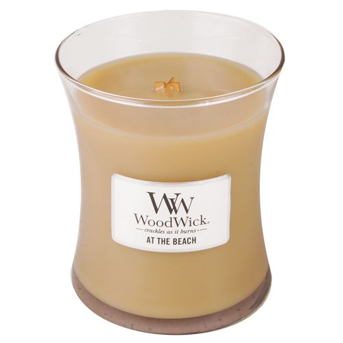 WoodWick At the Beach vonná svíčka s dřevěným knotem 275 g