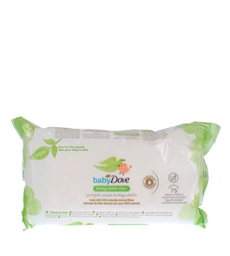 Dove Baby rozložitelné vlhčené čistící ubrousky 75ks