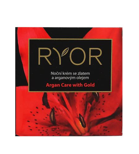 RYOR Argan Care with Gold noční krém se zlatem a arganovým olejem 50 ml