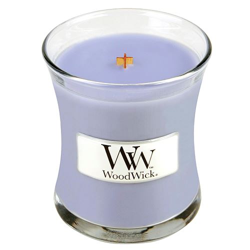 WoodWick Lavender Spa scented candle with wooden wick 85 g