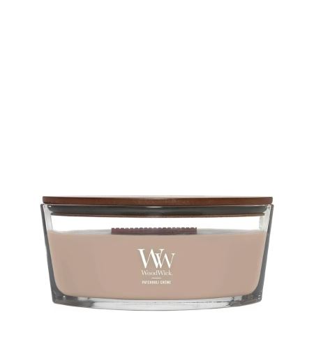 WoodWick Patchouli Créme vonná svíčka s dřevěným knotem 453,6 g