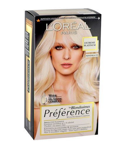 L'Oréal Paris Préférence les Blondissimes Hair Colour 1ks W Extreme Platinum