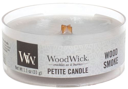 WoodWick Petite Wood Smoke vonná svíčka s dřevěným knotem 31 g