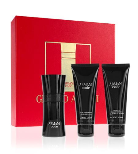Giorgio Armani Code eau de toilette for men 50 + balzám po holení 75 ml + sprchový gel 75 ml gift set