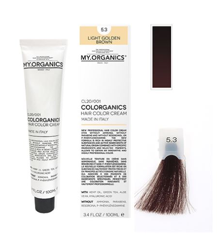 MY.ORGANICS Colorganics barva 100 ml 5.3 Light Golden Brown