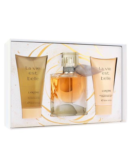 Lancôme La Vie Est Belle dárková sada pro ženy parfémovaná voda 30 ml + sprchový gel 50 ml + tělové mléko 50 ml