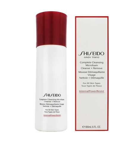 Shiseido Complete Cleansing Micro Foam čisticí a odličovací pěna s hydratačním účinkem 180 ml