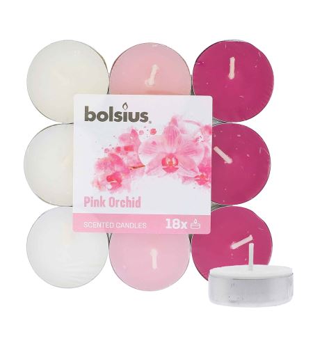Bolsius Scented Tealights Orchid 4h Tealight Candle 18pcs