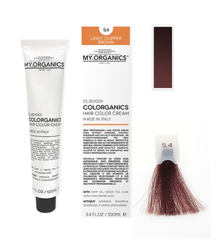 MY.ORGANICS Colorganics barva 100 ml 5.4 Light Copper Brown