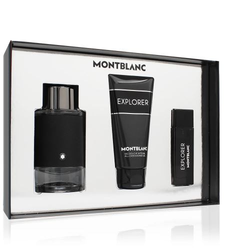 Montblanc Explorer dárková sada pro muže parfémovaná voda 100 ml + parfémovaná voda 15 ml + sprchový gel 100 ml