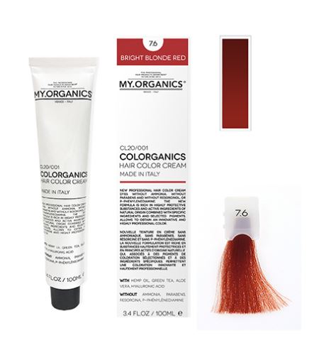 MY.ORGANICS Colorganics barva 100 ml 7.6 Bright Blonde Red