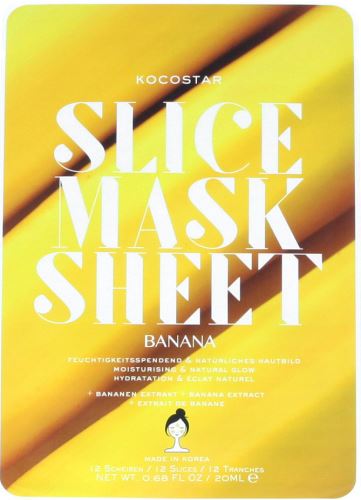 Kocostar Slice Mask Sheet hydratační a rozjasňující plátková maska 20 ml   Banana