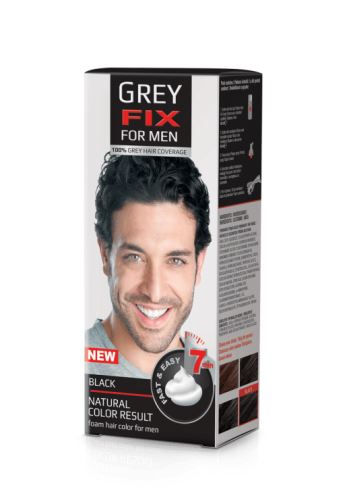 Grey Fix For Men pěnová barva s aktivační emulzí pro barvení vlasů, vousů a knírků