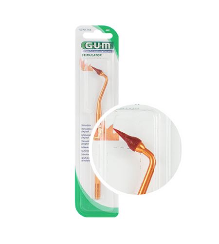 G.U.M Stimulator 600 metal carrier with rubber tip for gum massage
