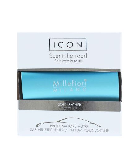 Millefiori Icon Soft Leather vůně do auta     světle modrá