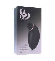 So Divine Irreplaceable 2 Suction Stimulator stimulátor klitorisu Black (1)